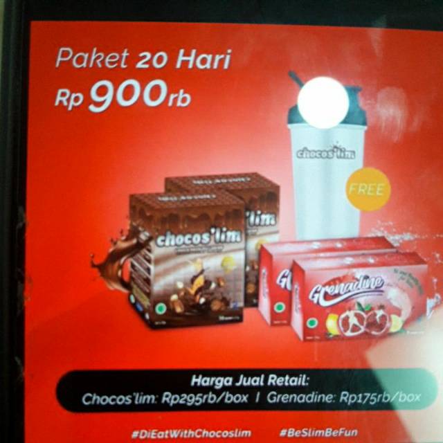 

Chocoslim Paket 20 Hari