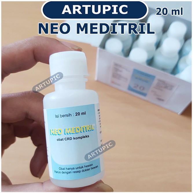 Neo Meditril 20 ml Basmi Bakteri Flu Snot CRD Korisa Ayam Burung Neomeditril Medion Antibiotik Sapi