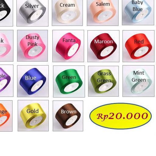 

✶ Pita Satin 4cm 20yard - satin ribbon - barang florist (1131A) ☃