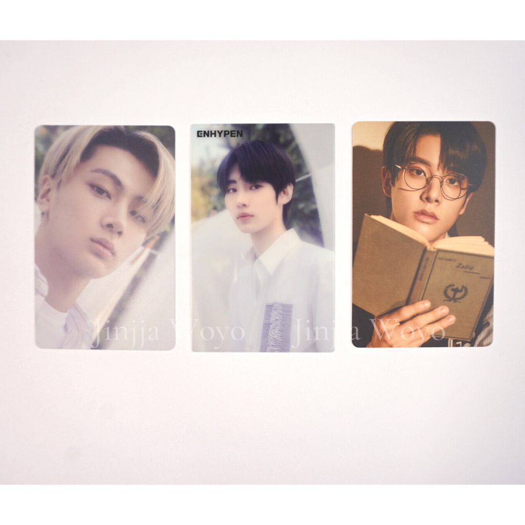 PC PHOTOCARD ENHYPEN BORDER : HAKANAI JEPANG JPN - JAY STANDARD, JAKE BUKU, SUNGHOON POB UMS
