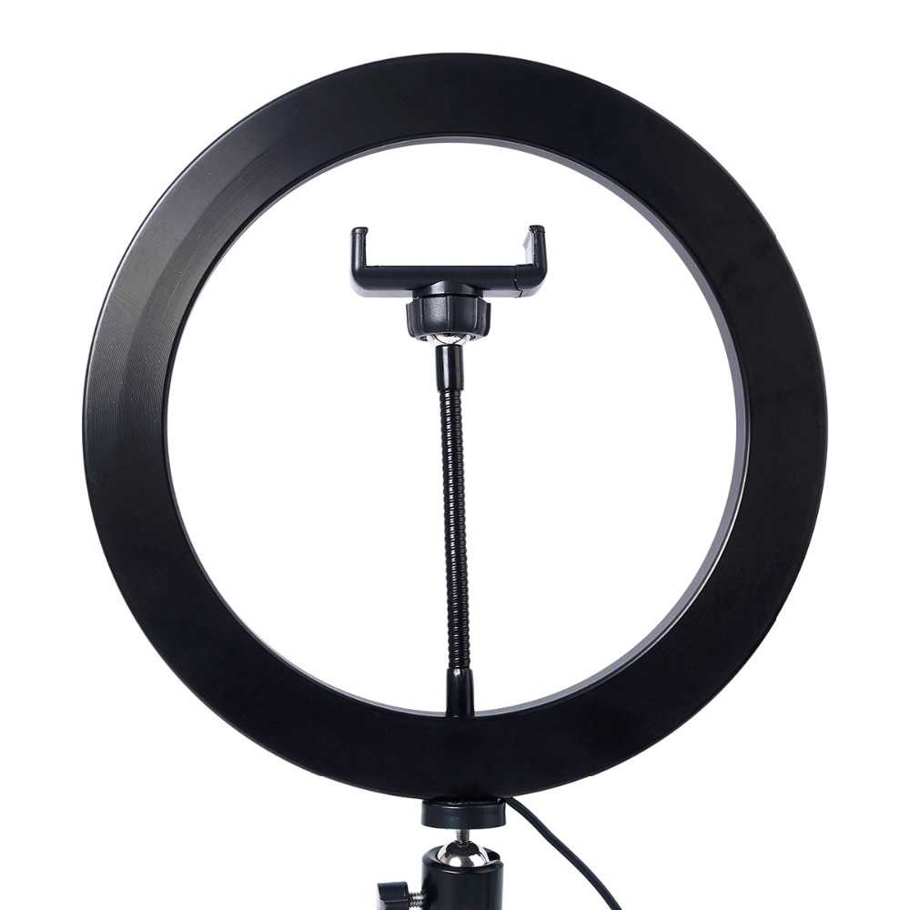 (BISA COD) FTIHSHPLacyfans Halo Ring Light LED 120 LED 10 Inch Holder+Mini Tripod RL-128