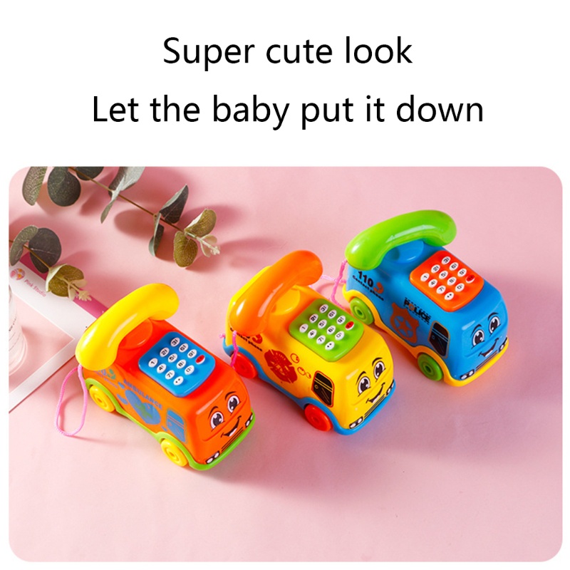 Mary Kids Pretend Electric Phone Aksesoris Multifungsi Edukasi Untuk Bermain Meja Paud Mainan Hadiah Terbaik