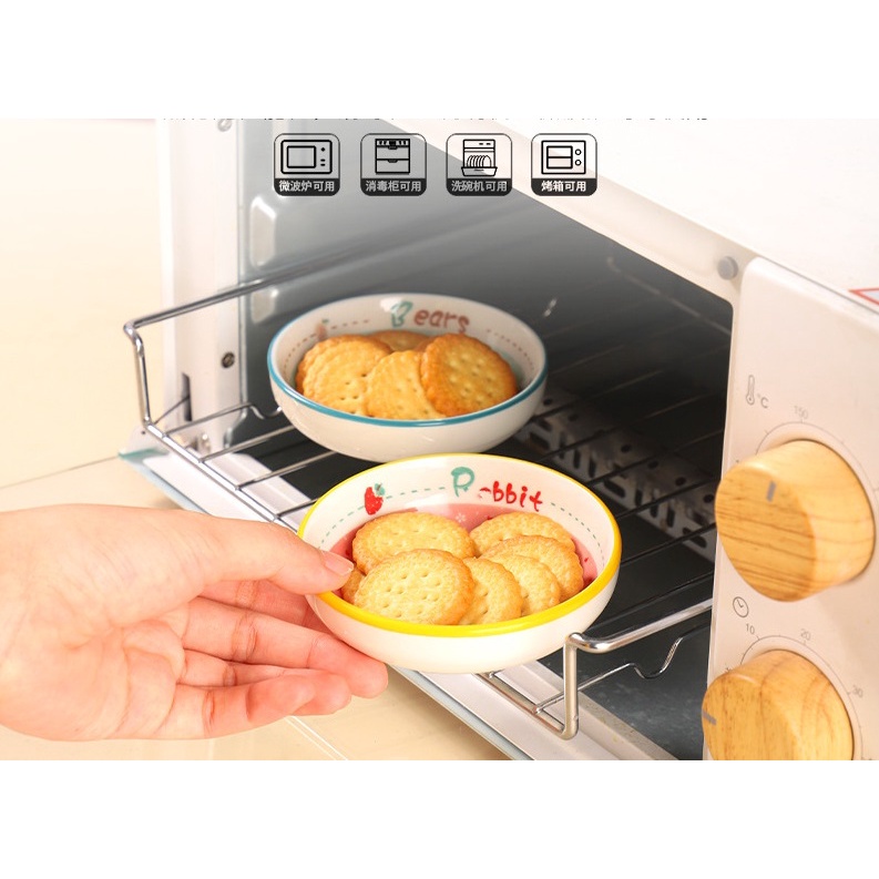 Piring Saus Keramik Motif Jepang Piring Sambal/Saus Ukuran 9.6cm