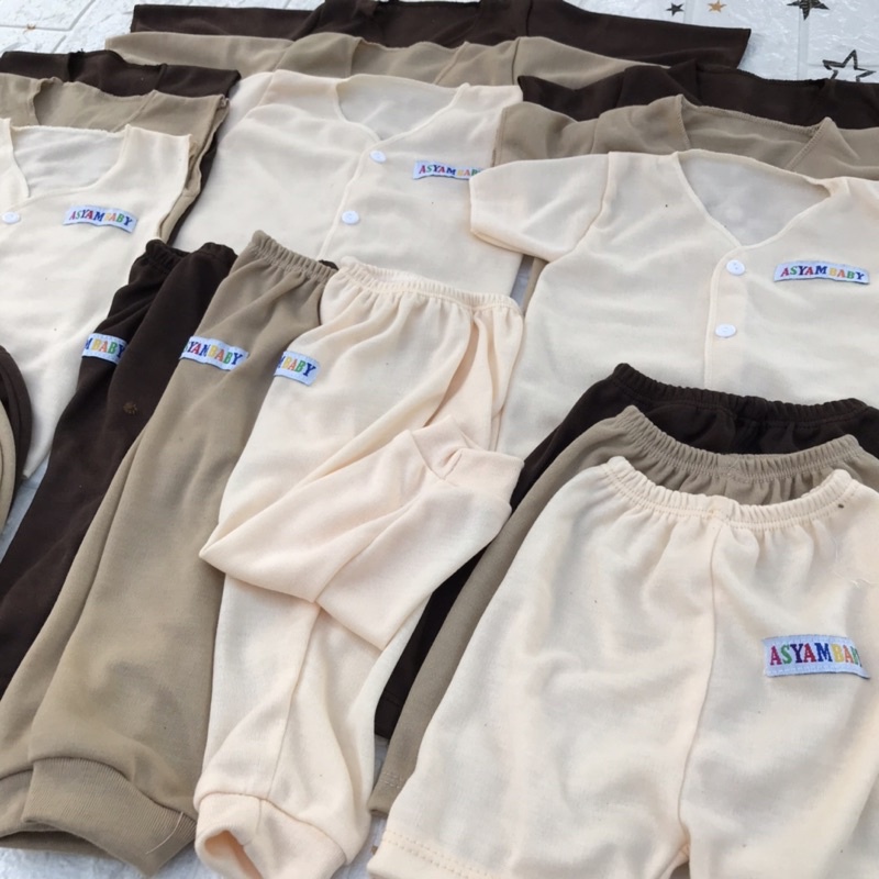 18Pcs seri Coklat Setelan baju Bayi Baju Bayi Celana Bayi Gift Lahiran Baju Newborn DNW BABY