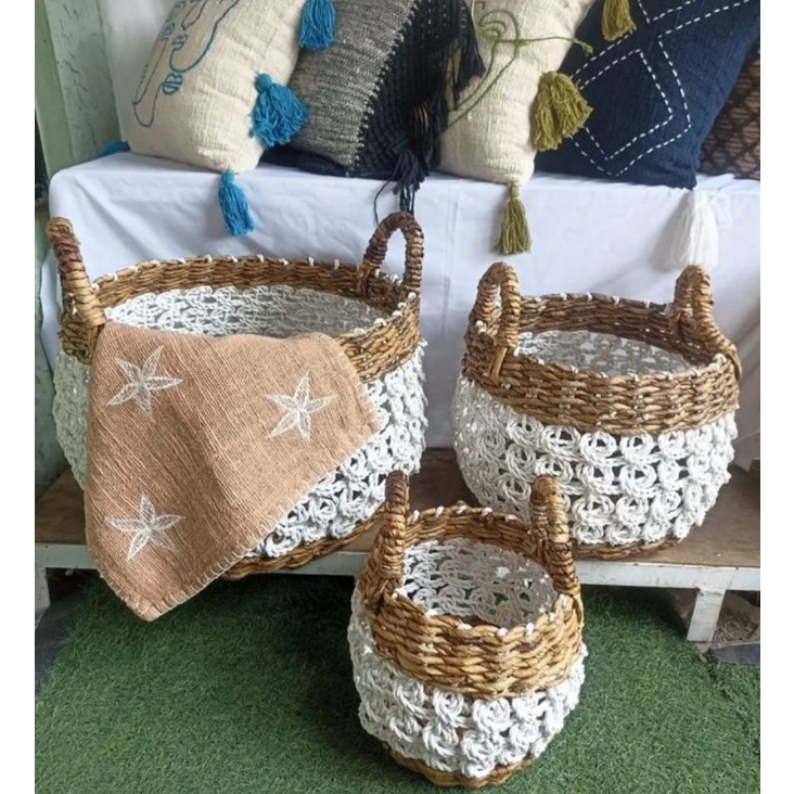 Basket Owol Set of 3