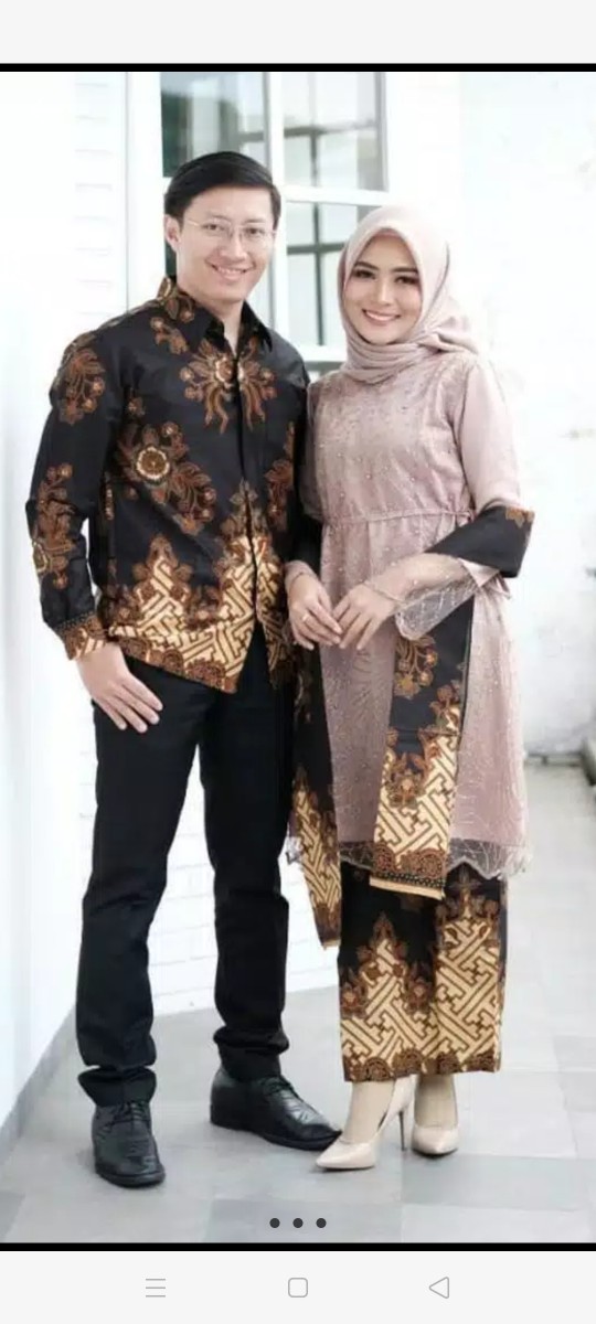 Maura Couple - Sania Ruffle Batik Couple Ori Ndoro Jowi Dnt Garansi Termurah Shopee - Modern Batik