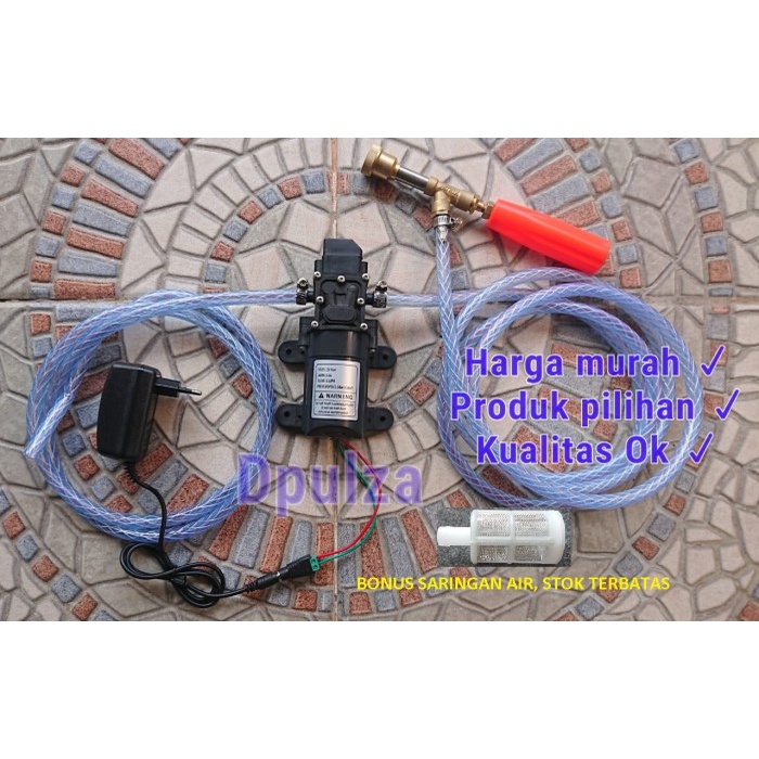 PAKET HEMAT-2 LNGKP POMPA AIR DC 12V MINI JET PUMP CUCI STEAM OTOMATIS