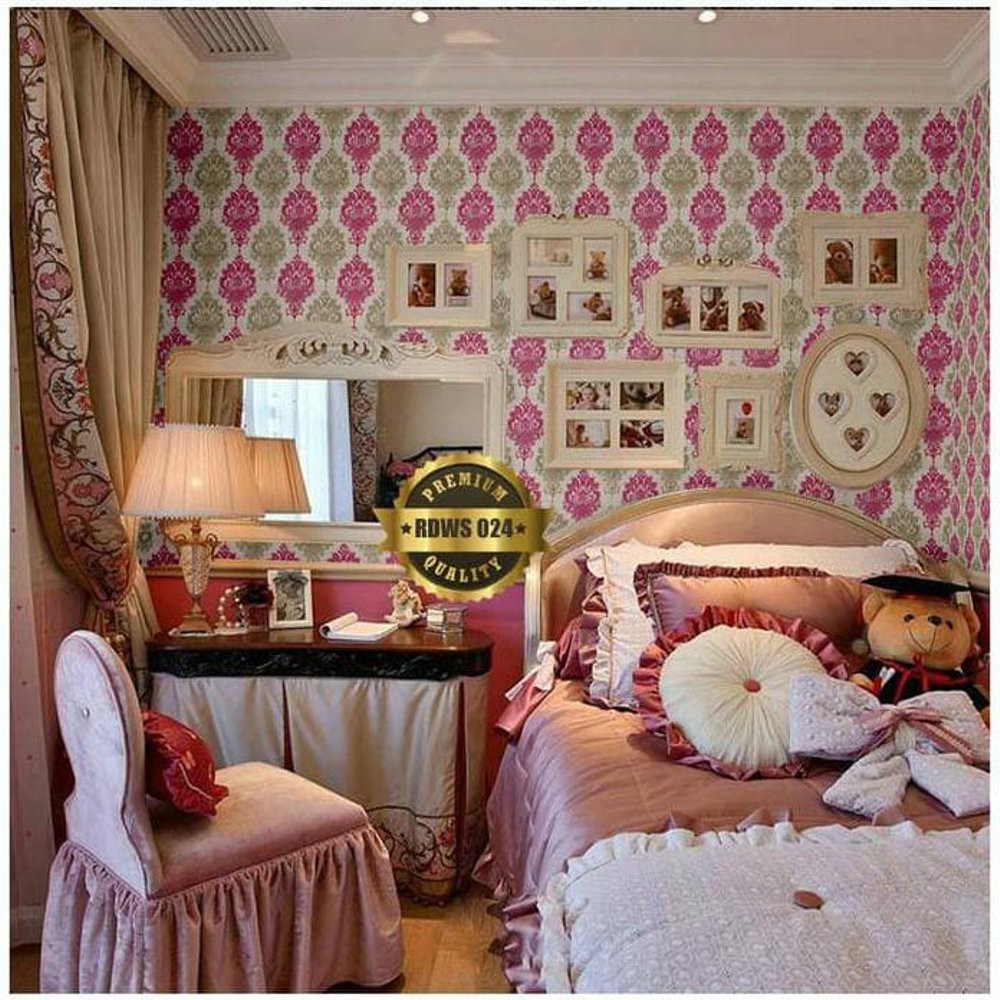 Wallpaper dinding 3d motif batik / Wallpaper dinding kamar tidur anak wallstiker 45cm x 8M