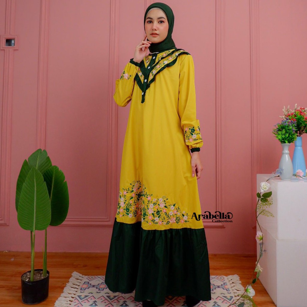 GAMIS TOYOBO FODU BORDIR | JUMBO | GROSIR | 1016