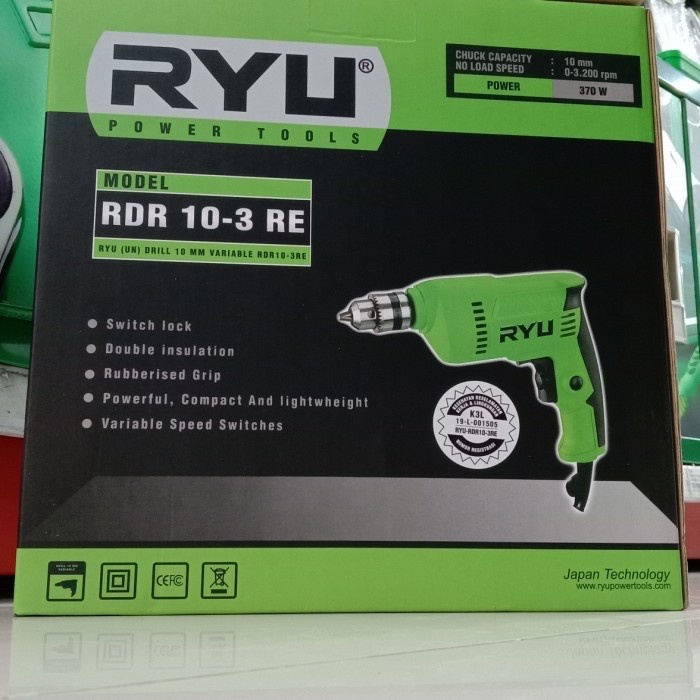 Ryu Mesin Bor Listrik Bor Listrik RDR 10-3 RE 10MM