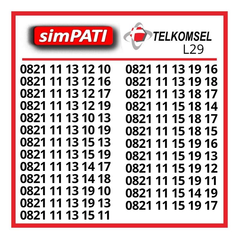 Nomor Cantik Kartu Simpati 4g Murah