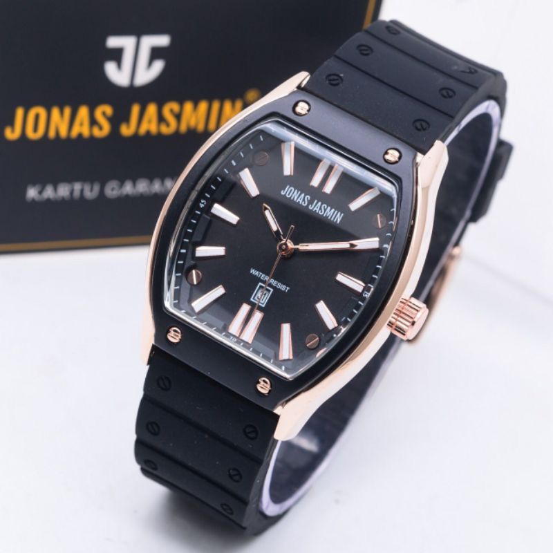 JAM TANGAN CEWEK FASHION JONAS JASMIN ORIGINAL JJ-2207/JAM TANGAN ANALOG RUBBER STRAP/