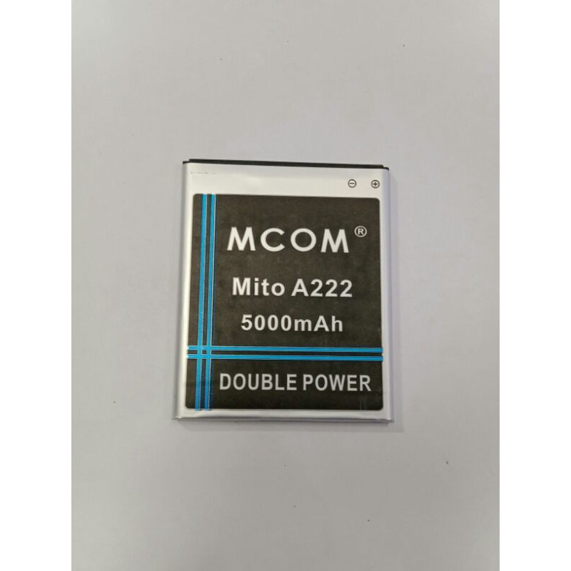 Baterai Mito A222 BA00037 BA 00037 double power battery baterei batre batrei