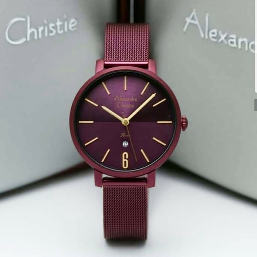 AC alexandre Christie AC  2751 wanita original stainless steel ungu