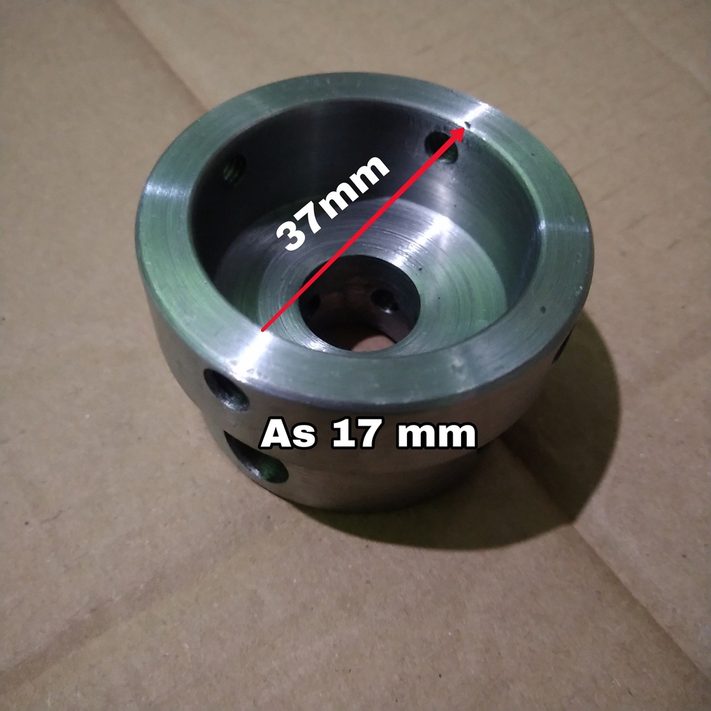 Cekam Chuck Papas Noken As 37mm as 17mm Bahan Besi Tempa