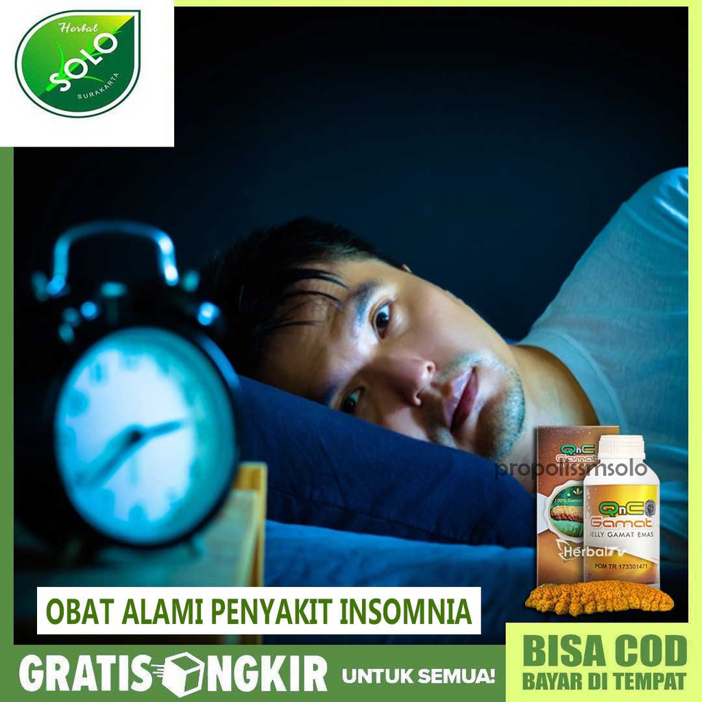 Obat Insomia, Susah Tidur, Obat Gangguan Tidur Herbal QnC Jelly Gamat ASLI Murah dan Berkualitas