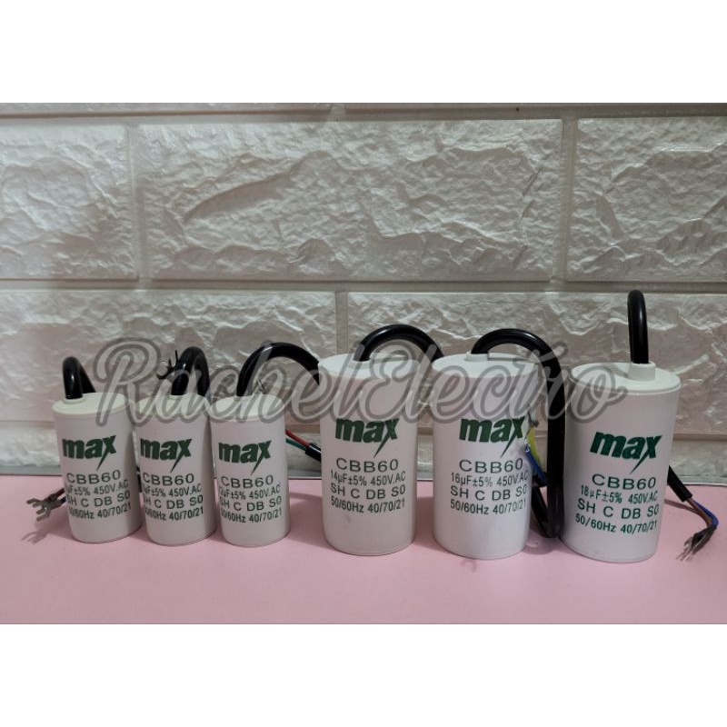 Capasitor Bulat CBB 60 Kapasitor Bulet CBB60 450V MAX Kapasitor Bulat Kapasitor CBB60 Capasitor CBB6