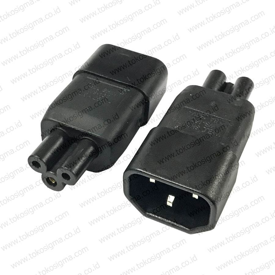 ADAPTER POWER PLUG C14 TO PLUG C7 ANGKA 8 - dua pin