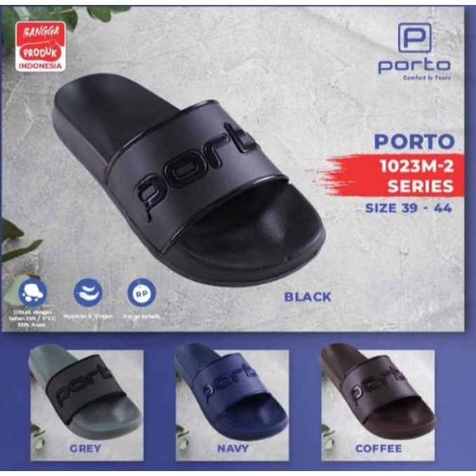 Jual Sandal Pria Merk Porto Sandal Pria Sandal Selop Sandal Pria Nyaman Tahan Air Slip M