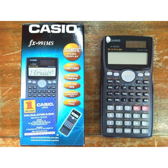 

Kalkulator Scaientific Casio Fx-991 MS 2 Line Display freeongkir murah IPA statistik cos sin tangen