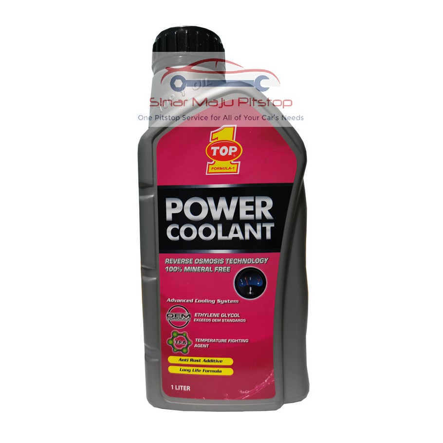 Jual TOP 1 Power Coolant 1 Liter PINK Cairan Pendingin / Air Radiator