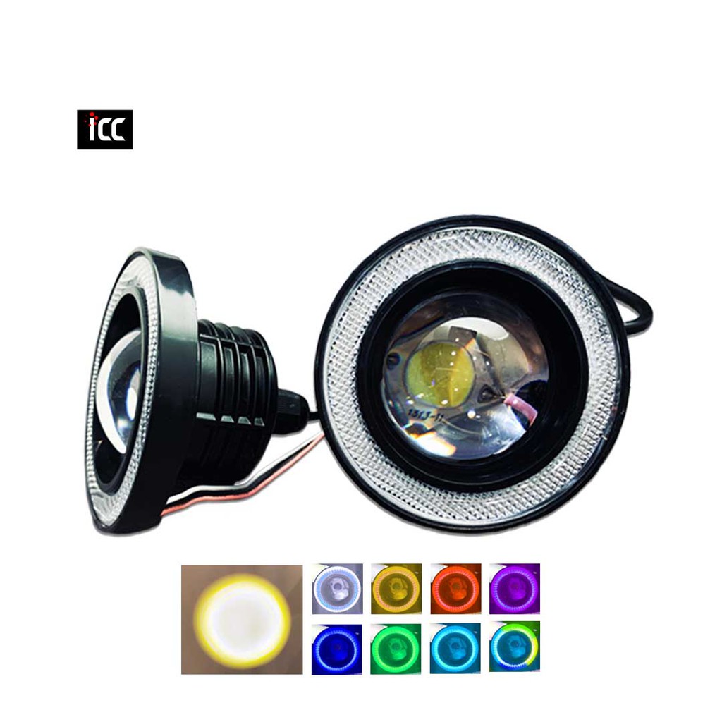 FOGLAMP ANGEL EYE COB 89 mm Waterproof universal car use | Foglight