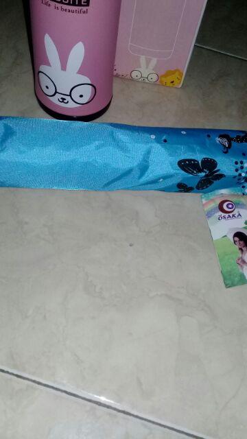 Payung Lipat 4 Fancy Karakter Motif Kupu Merk Osaka - Osk-360