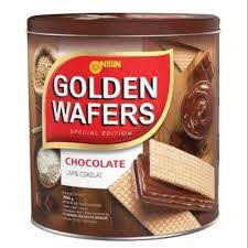 Nissin golden wafer wafer coklat kue kaleng kue lebaran kue lebaran kue kering kue murah kue enak pa