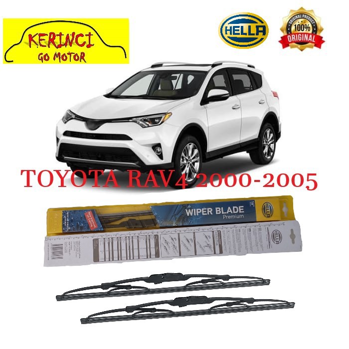 WIPER TOYOTA RAV4 2000-2005 HELLA PREMIUM 24&quot; &amp; 19&quot; SEPASANG WIPER