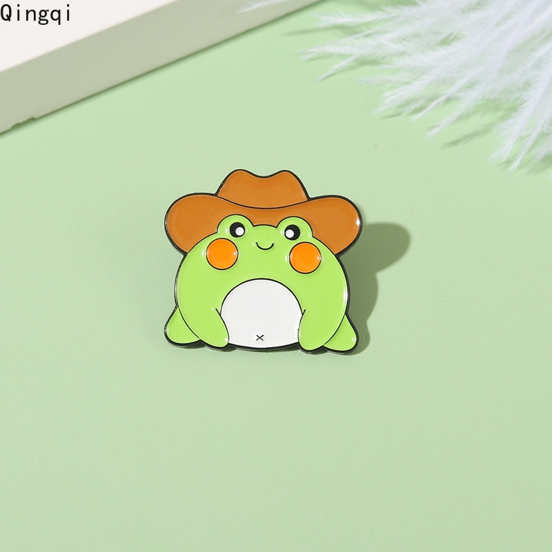 Bros Pin Enamel Desain Hewan Katak Lucu Untuk Anak