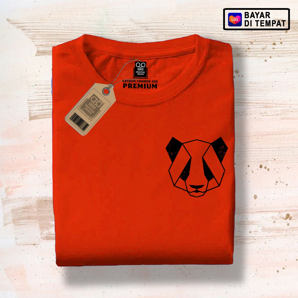 Kaos Distro Pria Geo Panda 620 Text Premium