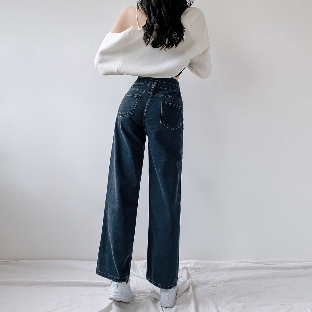 KULOT HIGH WAIST LOSEE JEANS WANITA//KULOT LOOSE