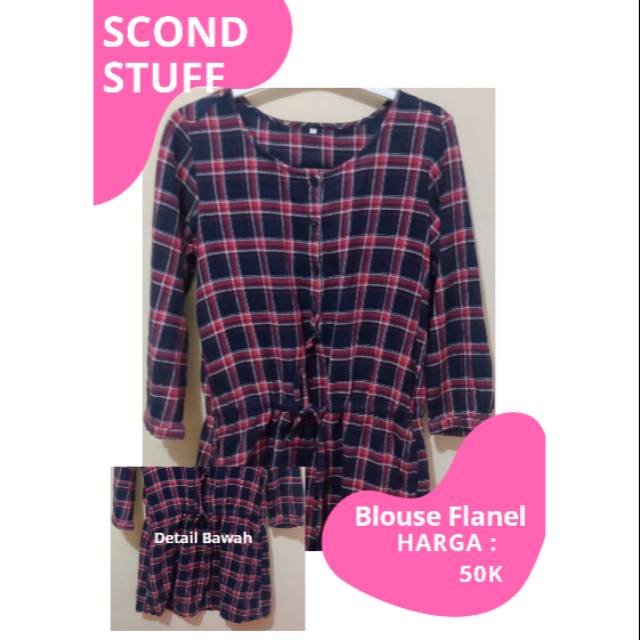 kemeja wanita /blouse flanel