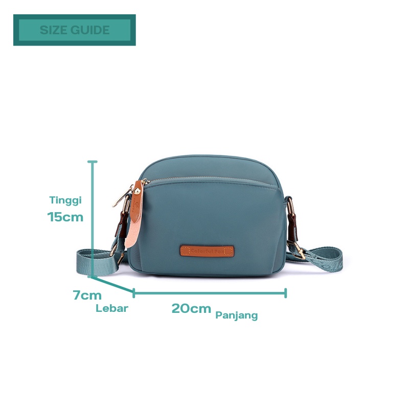 Tas Selempang Wanita COLORFUL FOX 2203 Sling Bag Wanita WATCHKITE WKOS