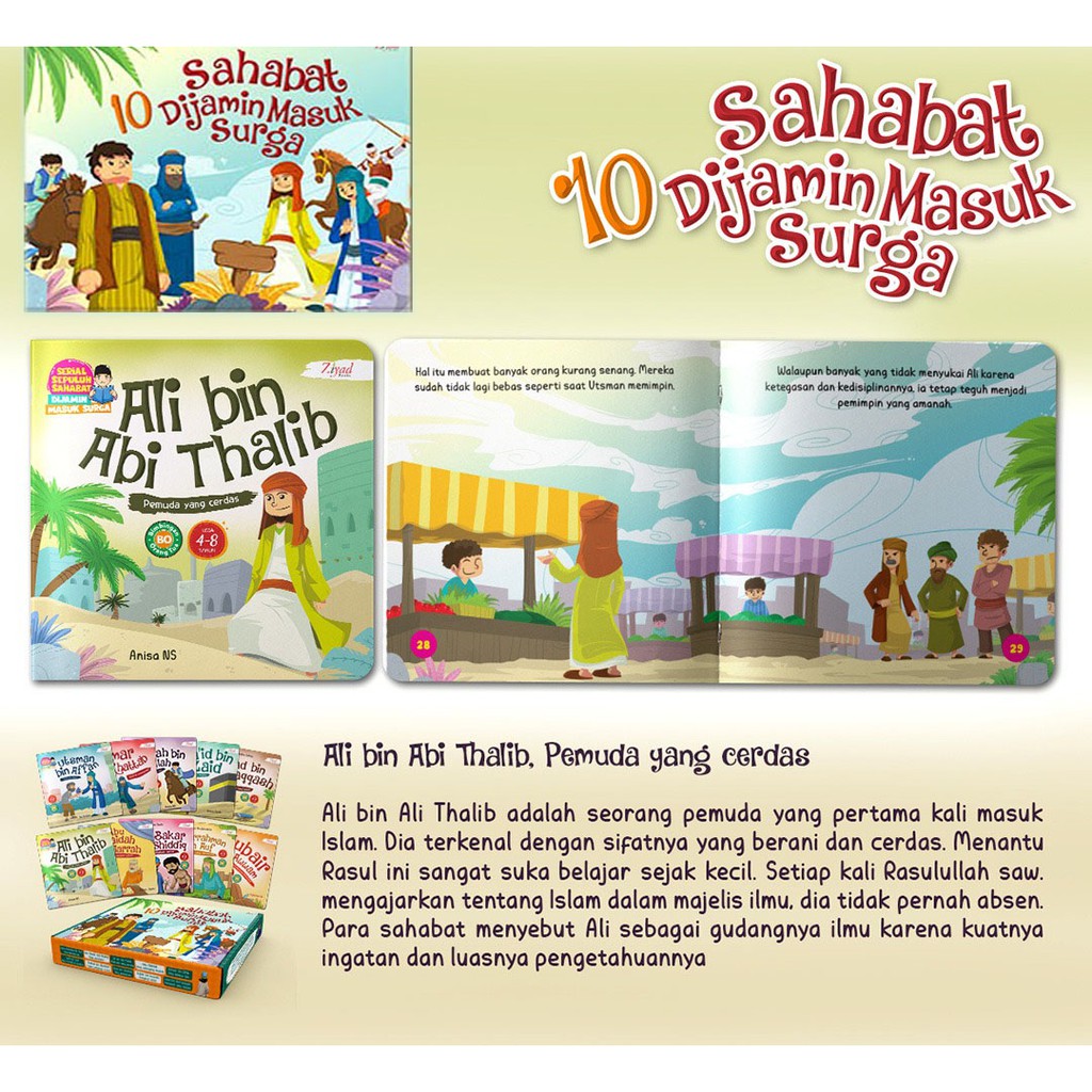 Kisah 10 Sahabat yang Dijamin Masuk Surga (READY STOK)