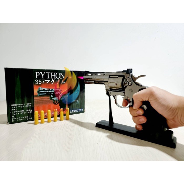 Pistol Phyton Magnum Korek Api Korek Gas Pistol Mancis Revolver