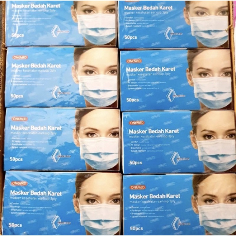 MASKER EARLOOP ONEMED MEDIS PERKARTON ISI 20 BOX