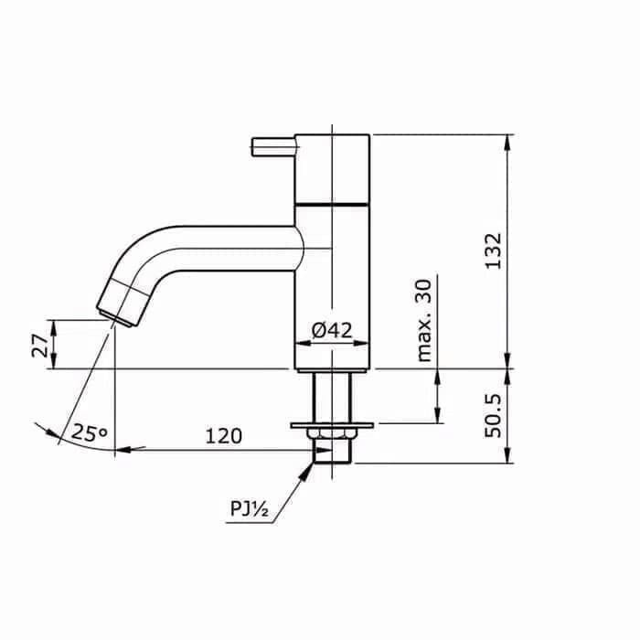 T.Lillie - Kran Wastafel Toto Original Tx 122 Lesn / Tx122Lesn