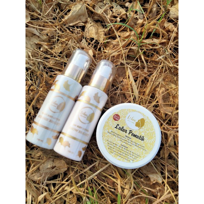 PAKET HEMAT LCHIE BODY LATION SEPAKET + LULUR PEMUTIH 100gr