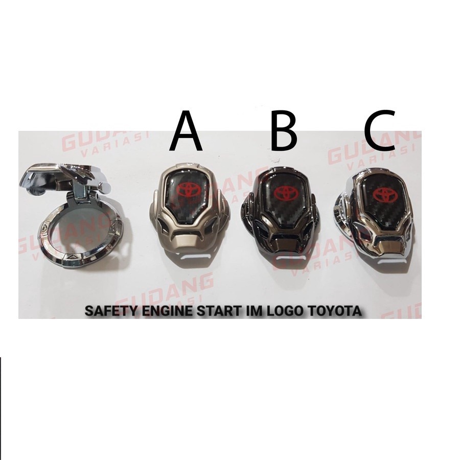 Cover Tombol Engine Start Stop Toyota Titanium Steel