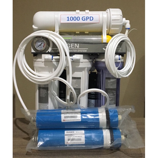 Mesin RO 7 Step Reverse Osmosis 1000GPD + UV ultraviolet 1000 GPD eugen