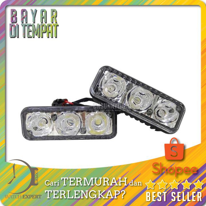 Lampu Mobil LED Car Light Daytime Running Waterproof 1 Pair