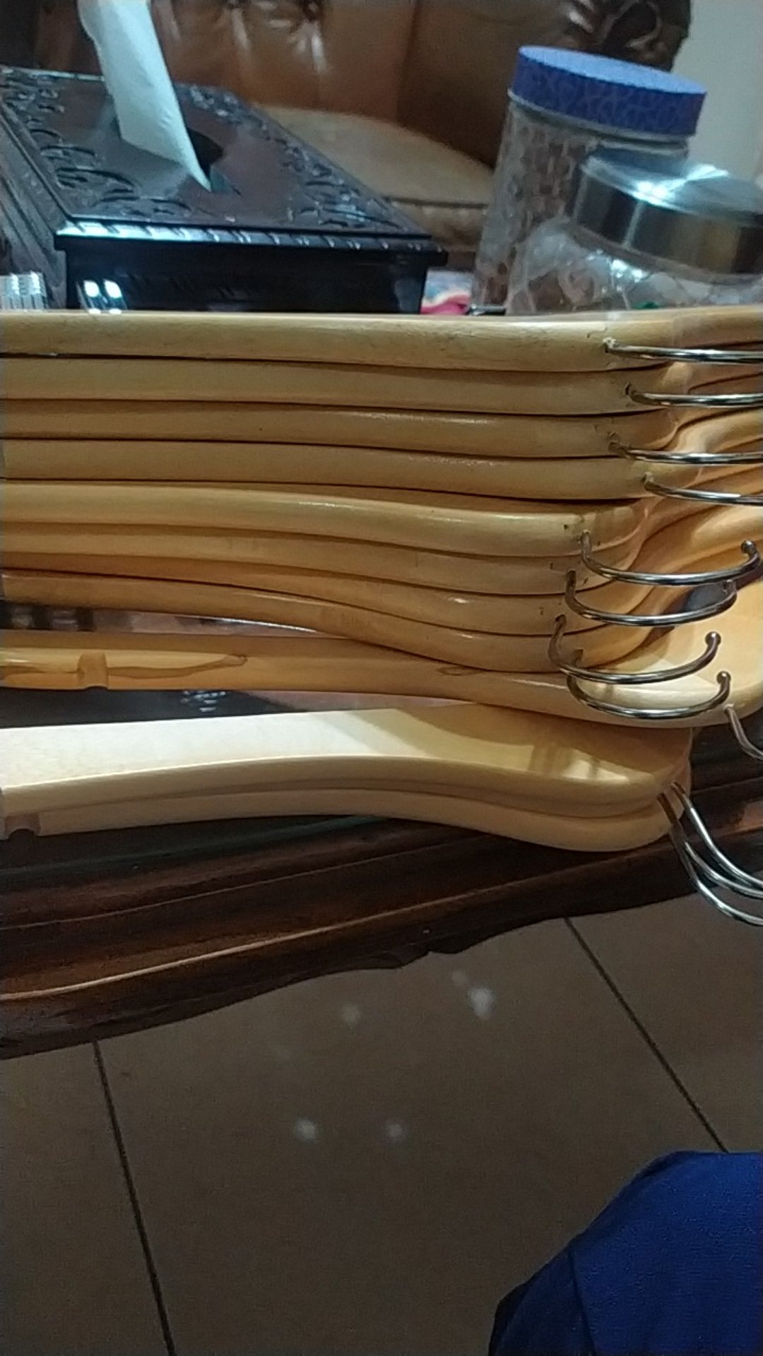 Hanger Kayu Natural Dewasa