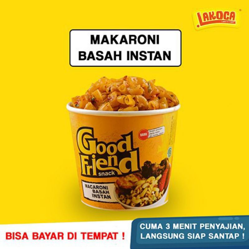 Macaroni Keju Basah Good Friend Tinggal Seduh Keju Melting Berasa Nikmat (65gr)