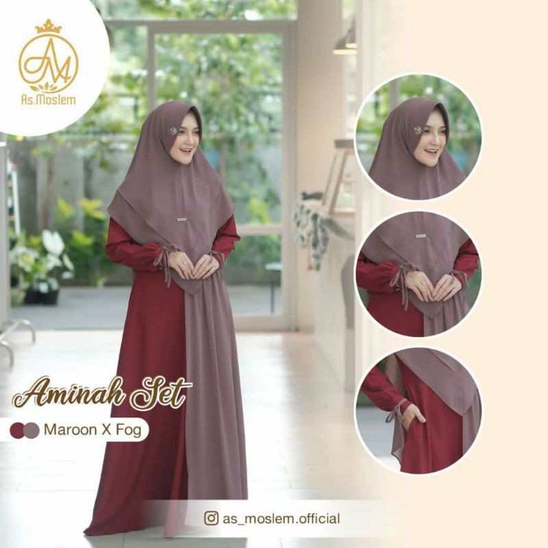 Aminah set syar'i by As moslem