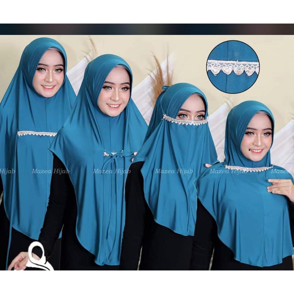 HIJAB INSTANT 3 IN 1 TRIANA / KHIMAR 3 IN 1 ORI DK