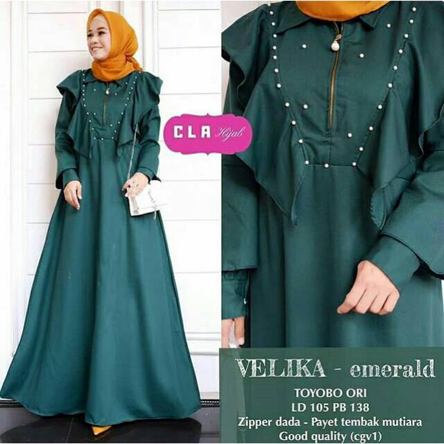 Velika Maxy, DRESS MUSLIM, baju wanita, baju gamis, dress, gamis, Baju gamis, fashion wanita