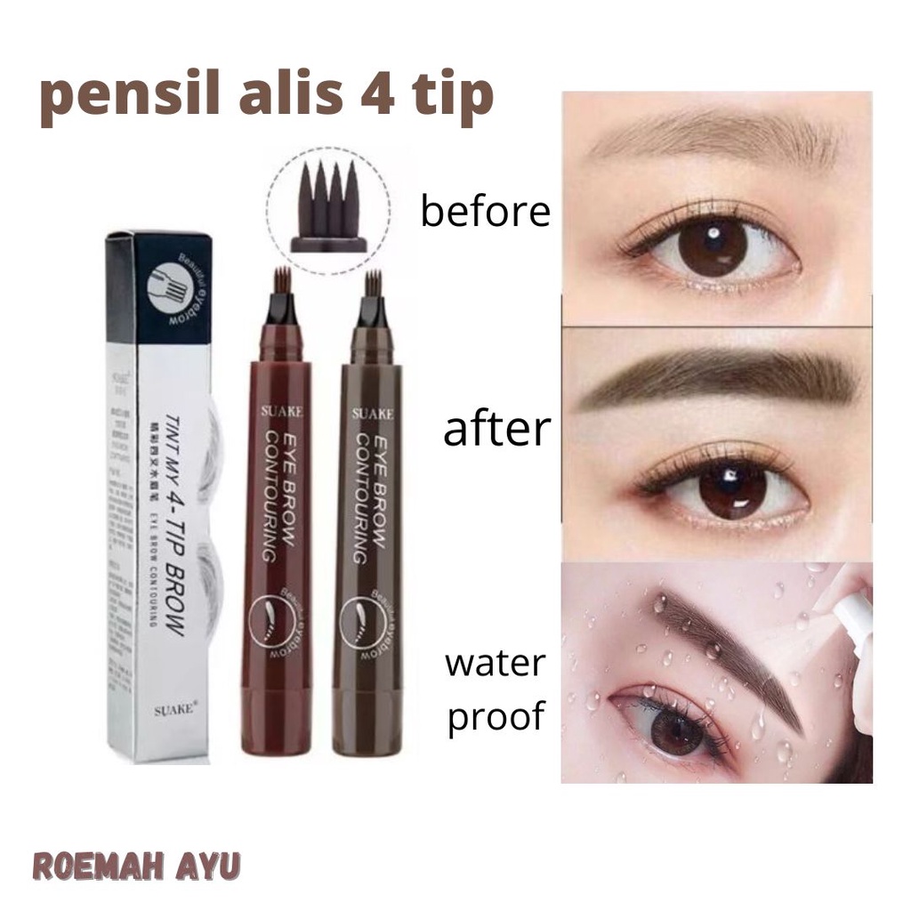 PENSIL ALIS TAHAN LAMA TINT MY 4 TIP WATERPROOF EYEBROW