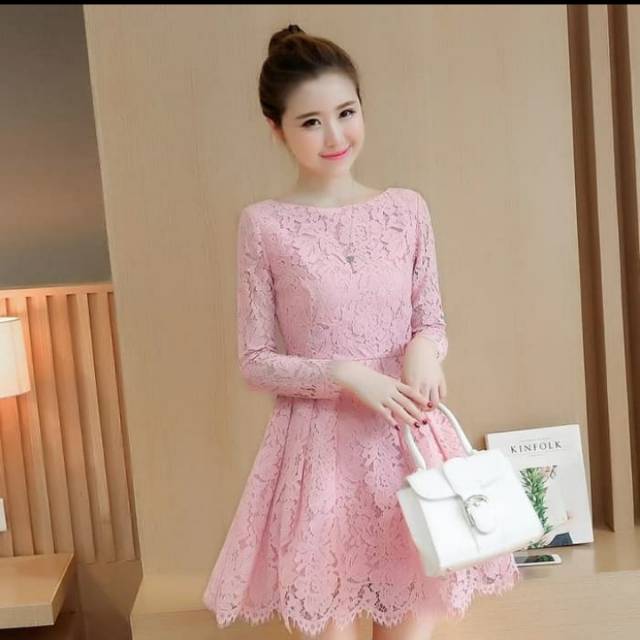 brokat mini dress