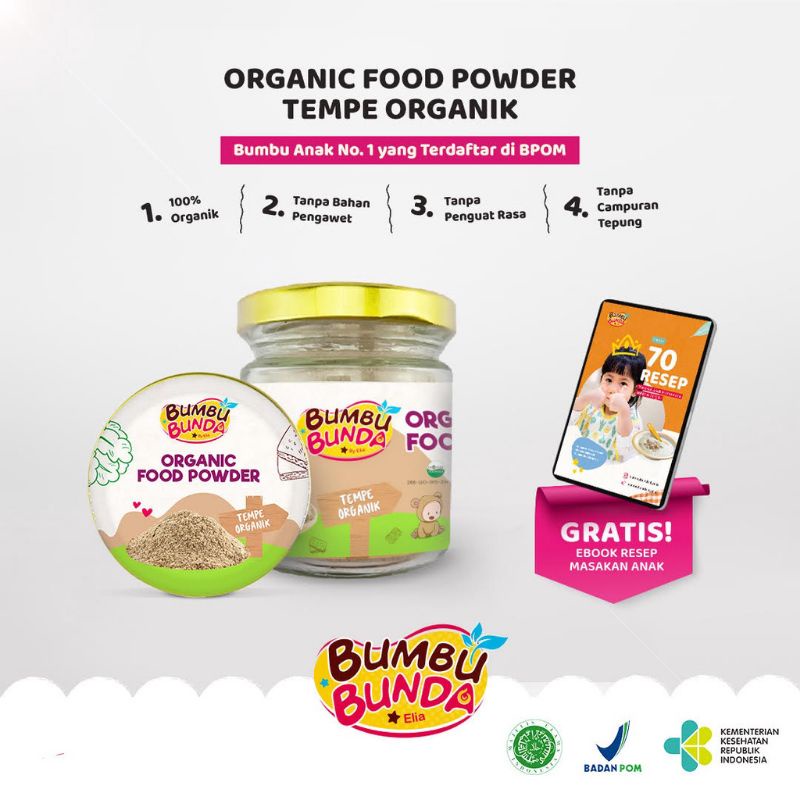 

Bubuk Tempe Organik Bumbu Bunda By Elia / Organic Food Powder